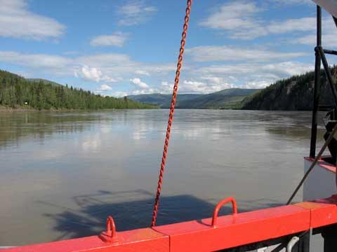 On the ferry